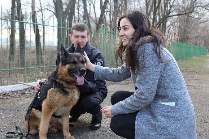 Николаевские кинологи показали возможности собак-оперативников