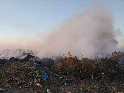 В Витовском районе горела свалка