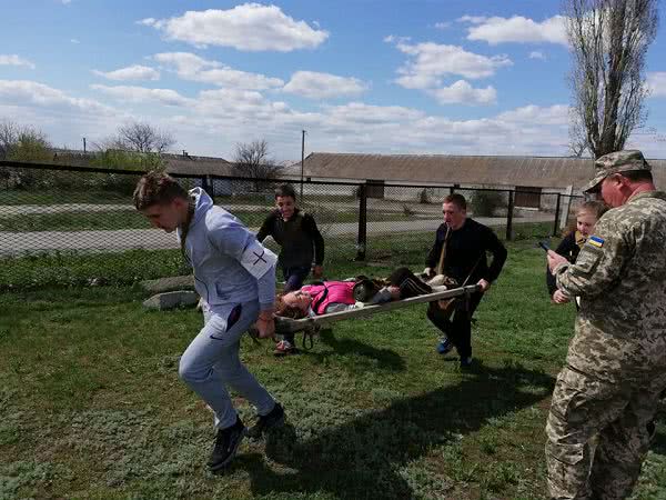 В школе на Николаевщине детей учили, как вести себя в экстремальных ситуациях