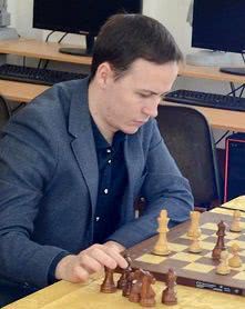 Международный мастер Николай Бортник - победитель шахматного блиц-турнира в Николаеве