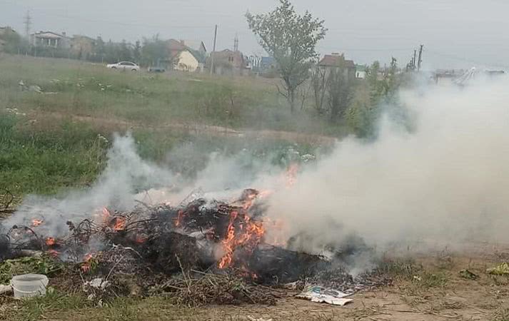 Микрорайон Николаева затянуло едким дымом с кладбища