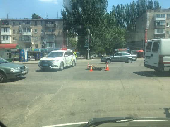 Провалилась часть магистральной дороги в городе Николаеве