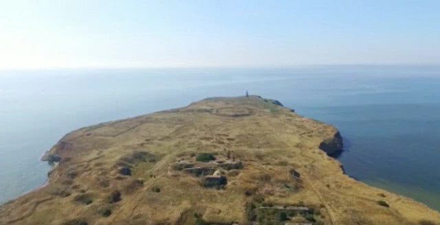 Николаевский фотограф заснял остров Березань с большой высоты (ВИДЕО)
