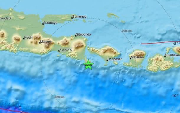 Возле острова Бали произошло сильное землетрясение