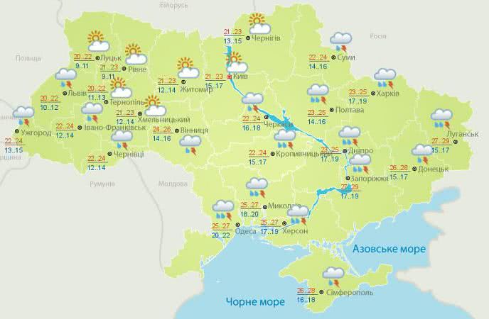 На Николаевщине грозы, шквалы и похолодание — погода на 8 июля