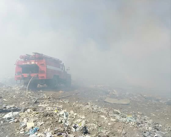 Пожежу на сміттєзвалищі у Баштанському районі ліквідовано — ДСНС