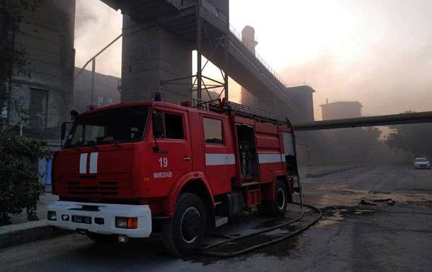 На Ольшанском цемзаводе в Николаевской области возник пожар