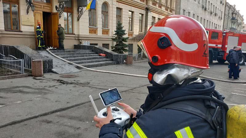 В Киеве горело Министерство Культуры