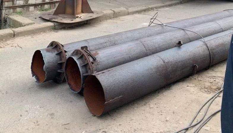 В Николаеве демонтировали три аварийные дымовые трубы
