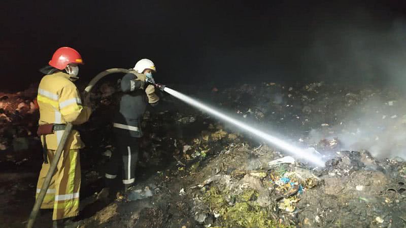Пожежа сміттєзвалища на Миколаївщині