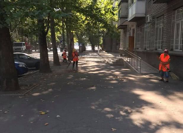 В Николаеве выполняются работы по благоустройству ул. Адмиральской