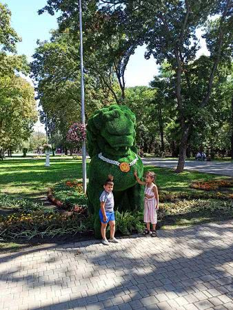 В День города в одесском зоопарке появился новый пруд и домик для фламинго