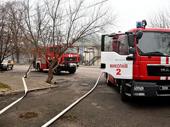 Утром 3 января в центральной части Николаева горел дом