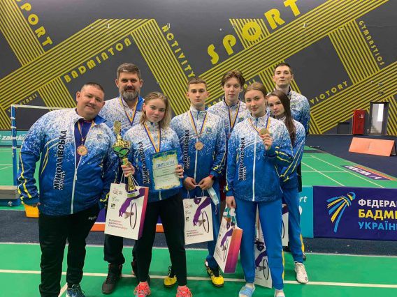 Сборная Николаевской области - бронзовый призер украинской бадминтонной суперлиги