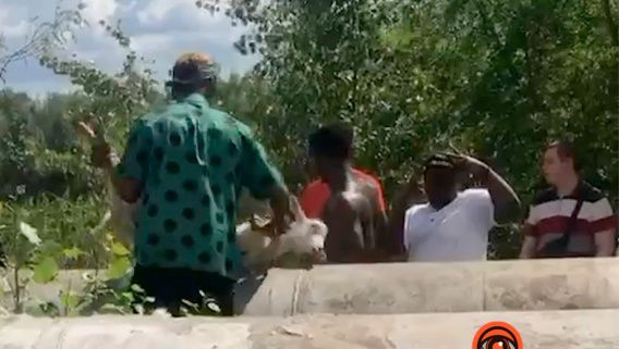 12 нигерийцев устроили кровавый пикник на пляже в Днепре: зарезали коз и зажарили их на костре
