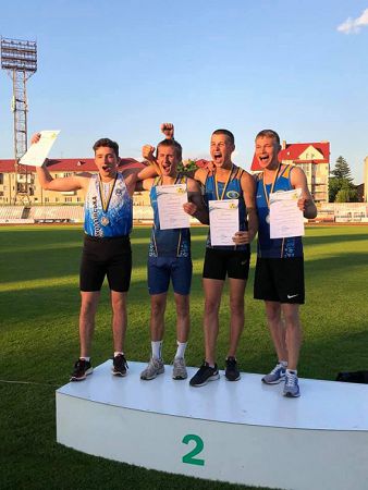 На чемпионате Украины обновлен рекорд Николаевской области в мужской эстафете 4х100