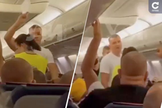 В Одессе пассажира со скандалом вывели из самолета из-за маски (видео)