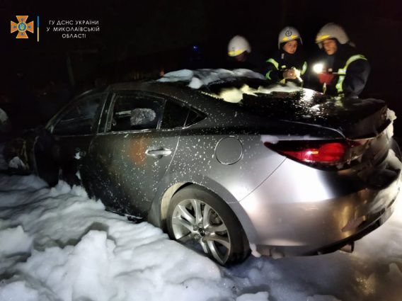 Ночью в Николаеве сожжена Mazda-6