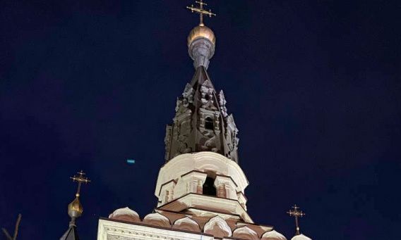 В Николаеве подсветили Кафедральный собор Касперовской иконы Божьей Матери