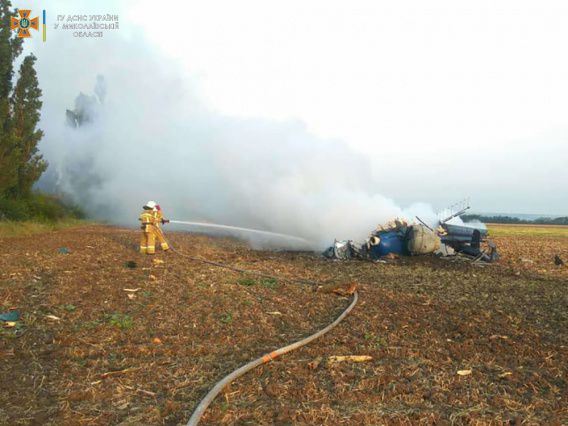 Первые подробности авиакатастрофы Мі-2 UR-MAA в Николаевской области