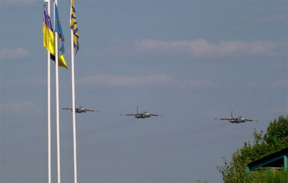 Шесть николаевских СУ-25 участвовали в параде в честь Дня Независимости в Киеве