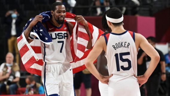Сборная США по баскетболу вместе с Дюрантом выиграла Олимпиаду в Токио