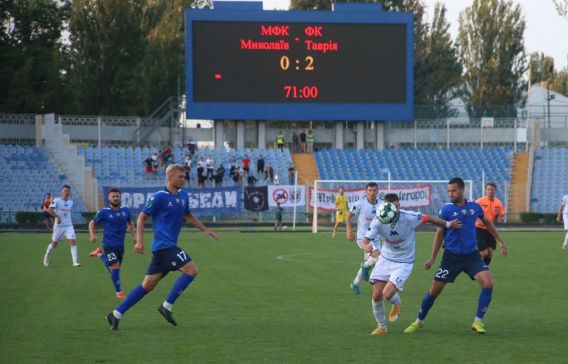 МФК «Николаев» спас игру с «Таврией», играя вдесятером