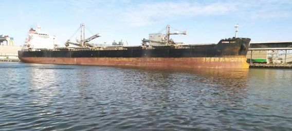 Лоцманы завели в николаевский порт сухогруз рекордной длины