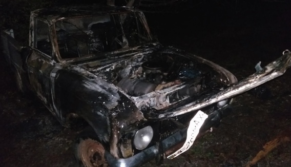 Вчера в Николаевской области сгорел знаменитый советский пикап