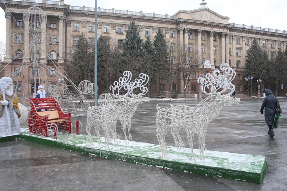В день зимнего солнцестояния в городе Николаеве выпал первый снег
