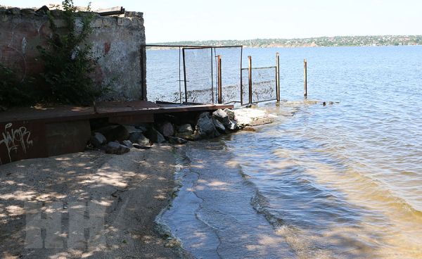 В акватории Николаева уровень воды упал до 21 сантиметра