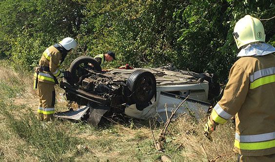 В жуткой аварии на трассе М-14 погиб водитель Skoda Octavia