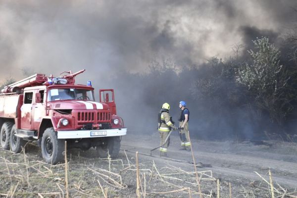 В Николаевской области потушили масштаб пожар в лесном урочище