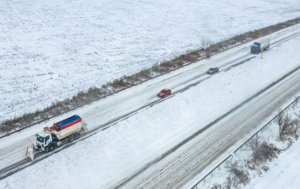 После снегопада в Николаевской области разблокированы все дороги