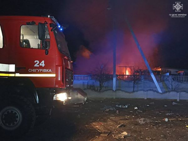 Сегодня ночью в Николаевской области обломки «шахеда» упали на дом