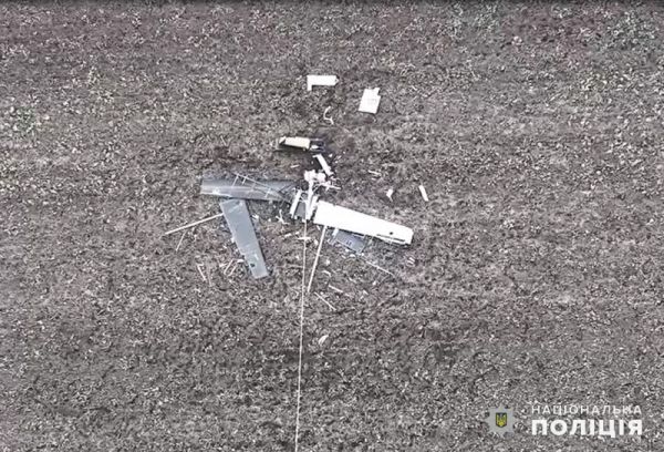 В Николаевской области боевую часть сбитого дрона обезвредили полицейские. Видео
