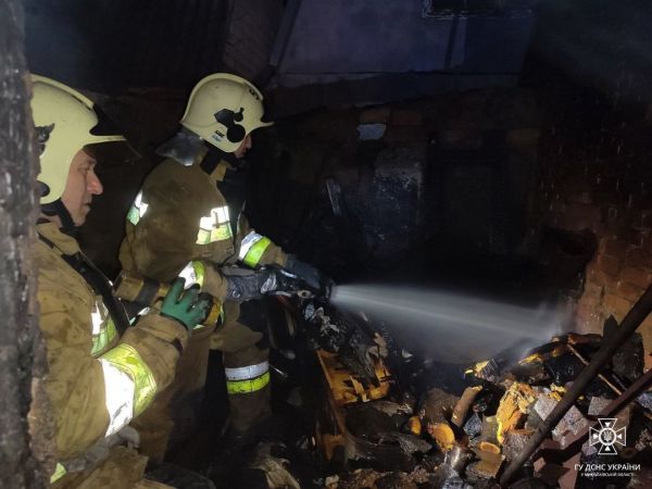 В Николаеве из горящего подвала спасатели вытащили мужчину