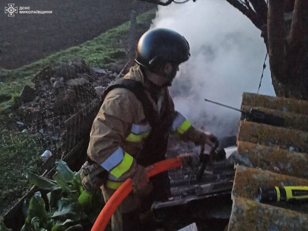 В Николаевской области на пожаре погибли два человека