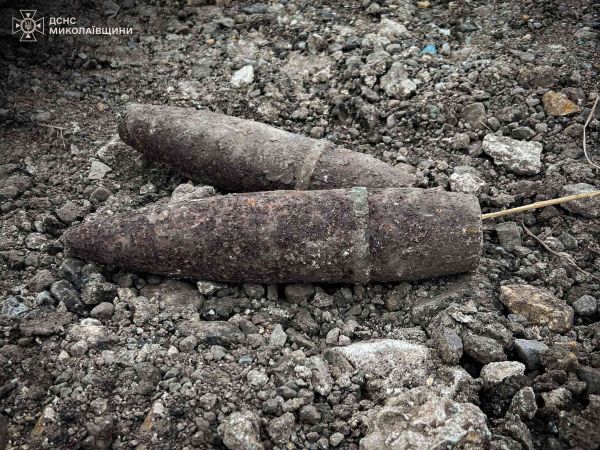 В Николаевской области на берегу реки нашли снаряды времен Второй мировой войны